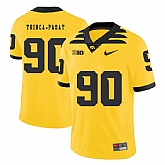 Iowa Hawkeyes 90 Louis Trinca Pasat Yellow College Football Jersey Dzhi,baseball caps,new era cap wholesale,wholesale hats